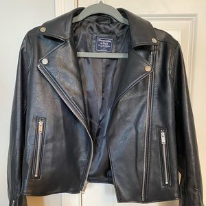 Abercrombie & Fitch Faux Leather Jacket NEVER WORN